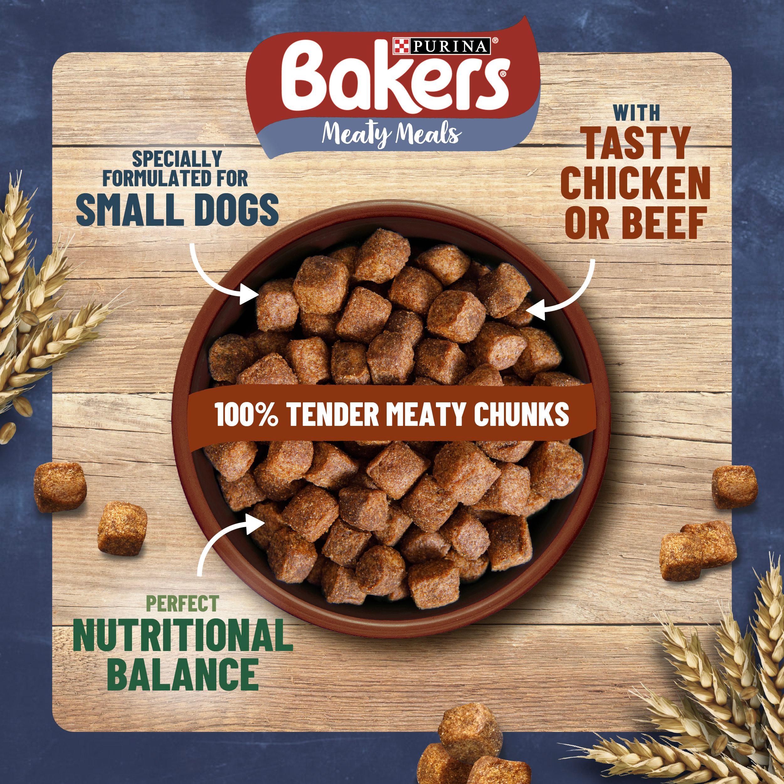 Bakers Meaty Meals small dog dry dog food 1kg, imported from the UK