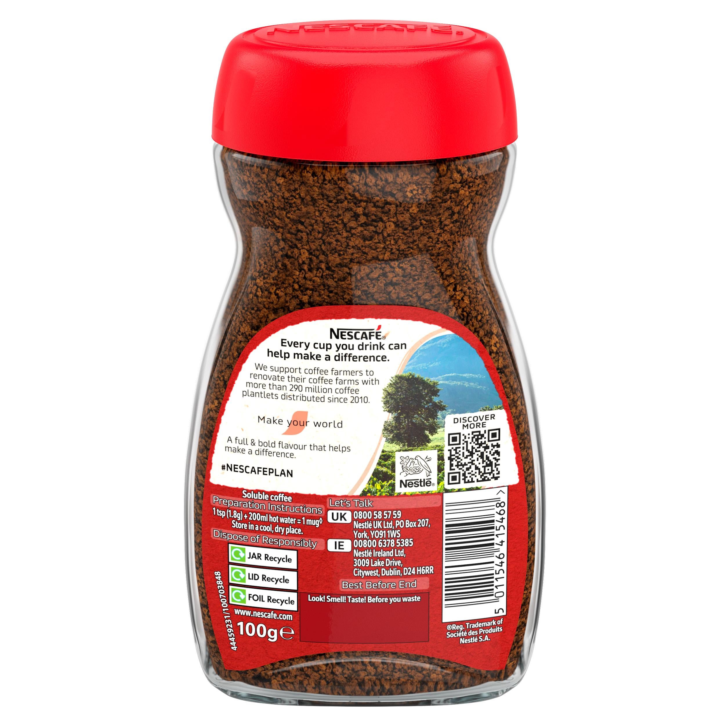 Nescafé Original instant coffee 100g, imported from the UK