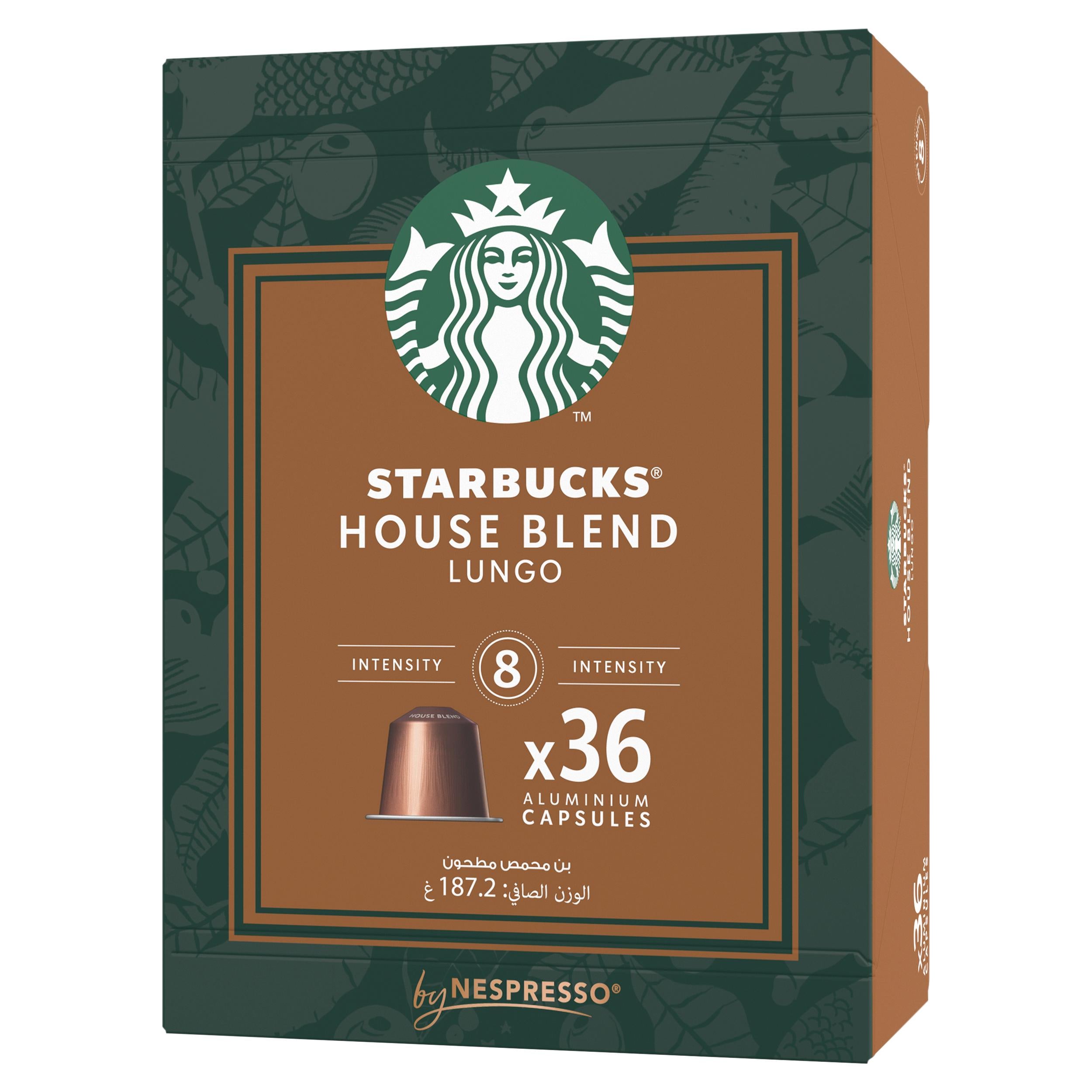Starbucks Nespresso House Blend coffee pods 36 pack, UK version