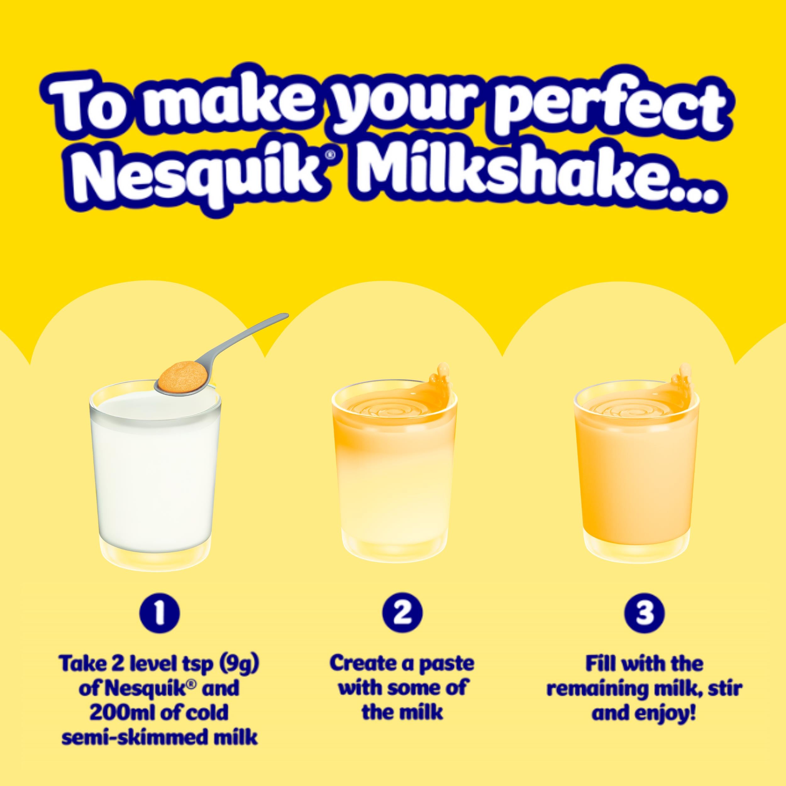 Nesquik milkshake powder banana flavour 500g - British product