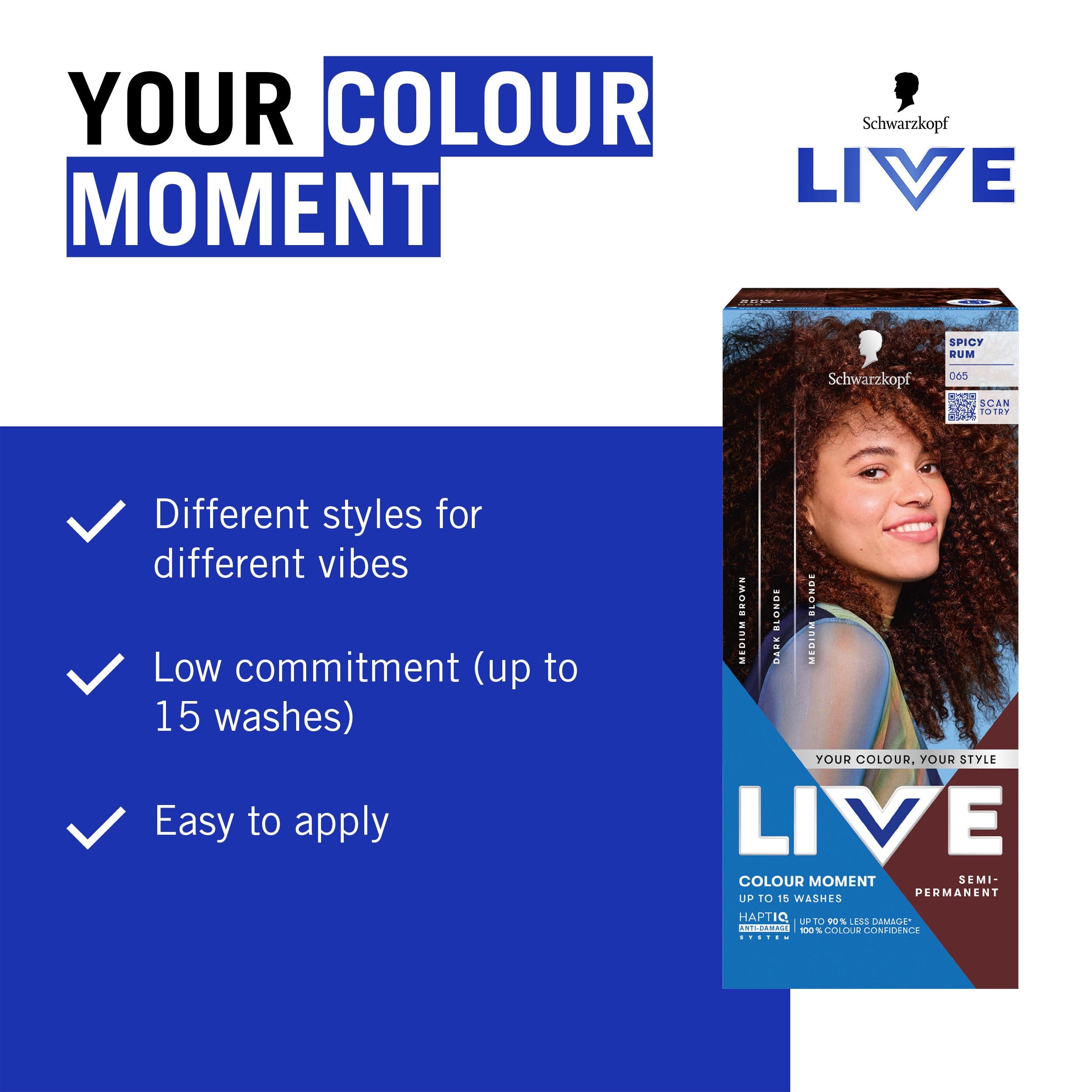 Schwarzkopf Spicy Rum semi permanent hair dye - British product