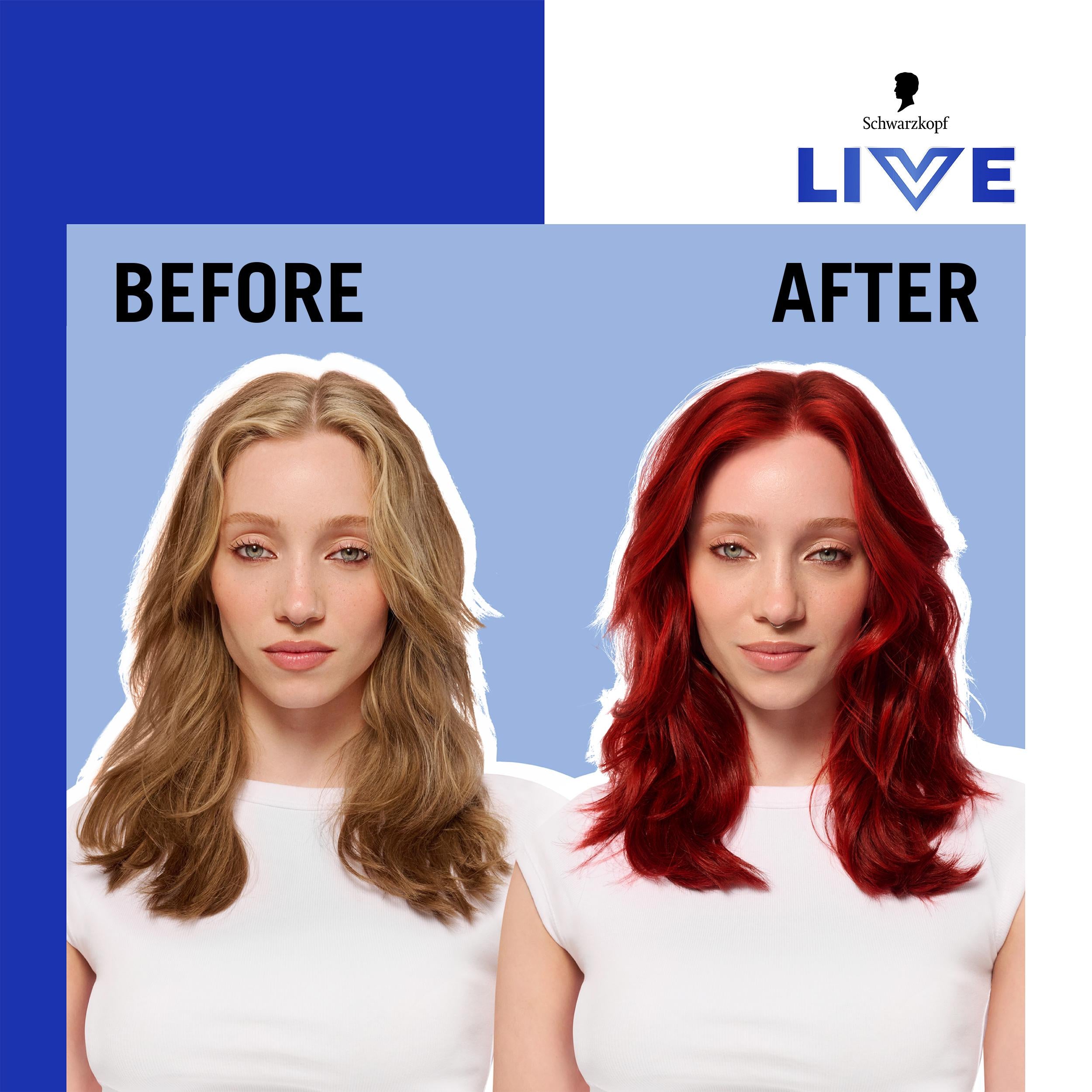Schwarzkopf Real Red permanent hair dye kit, imported from the UK