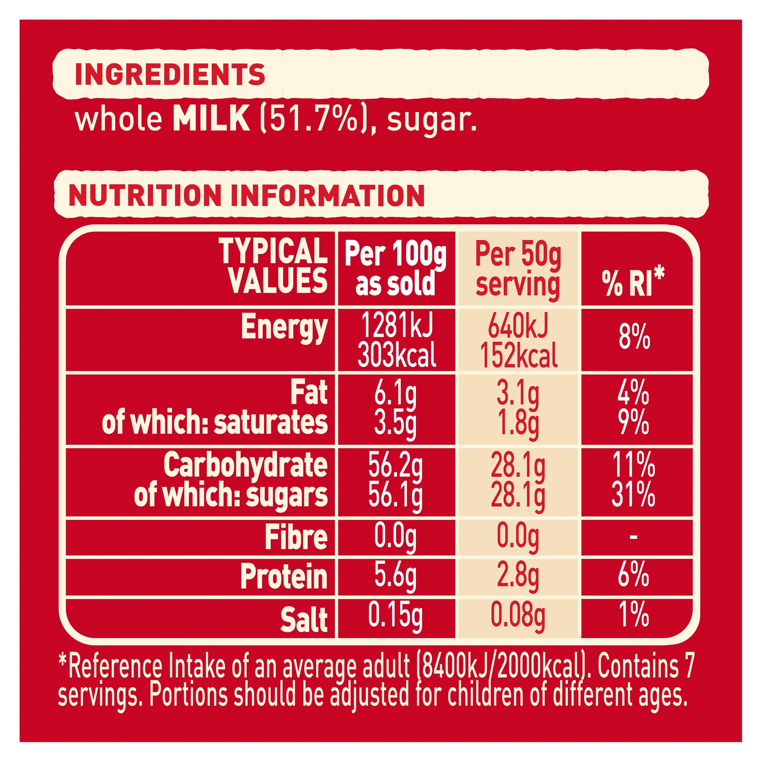 Nestlé Carnation caramel dessert filling tin 397g (British brand)