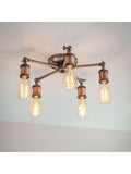 Gallery Home Hamilton flush ceiling light aged copper pewter, UK version