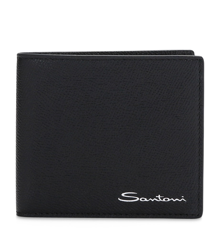Santoni textured leather wallet, imported from the UK