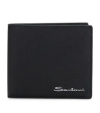 Santoni textured leather wallet, imported from the UK
