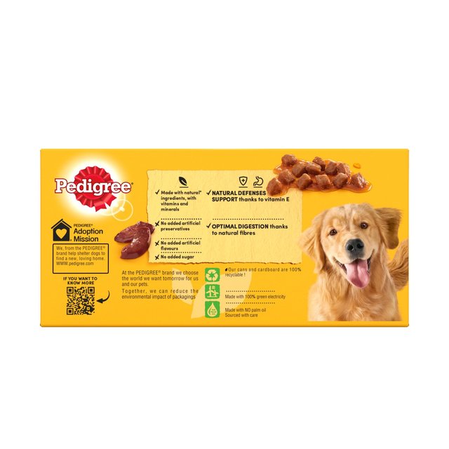 Pedigree Adult Wet Dog Food Tins Mixed in Gravy    6 x 400g GOODS M&S   