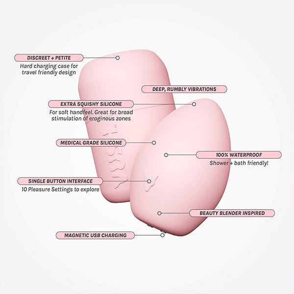 Vush Pop Plump pink vibrator, imported from the UK