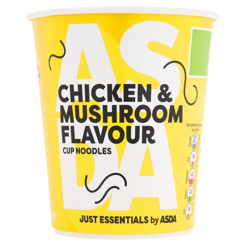 JUST ESSENTIALS by ASDA Chicken & Mushroom Flavour Noodles GOODS ASDA   