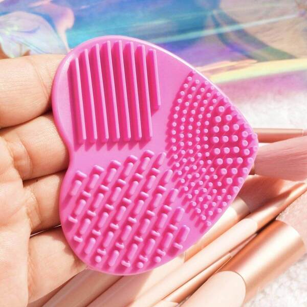 Luvyah Cosmetics Pink Silicone Make Up Brush Cleansing Pad