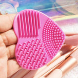 Luvyah Cosmetics Pink Silicone Make Up Brush Cleansing Pad GOODS Superdrug   