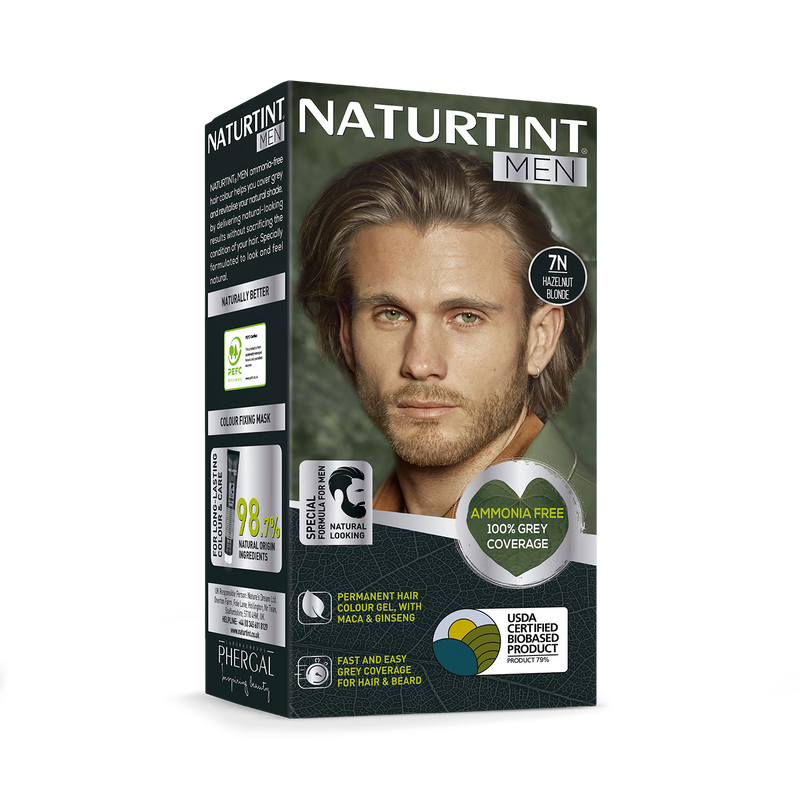 Naturtint permanent hair colour gel 7N Hazelnut Blonde 170ml, imported from the UK