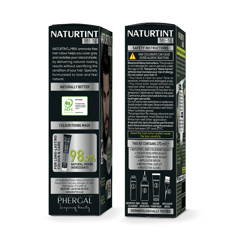 Naturtint permanent hair colour gel 7N Hazelnut Blonde 170ml, imported from the UK