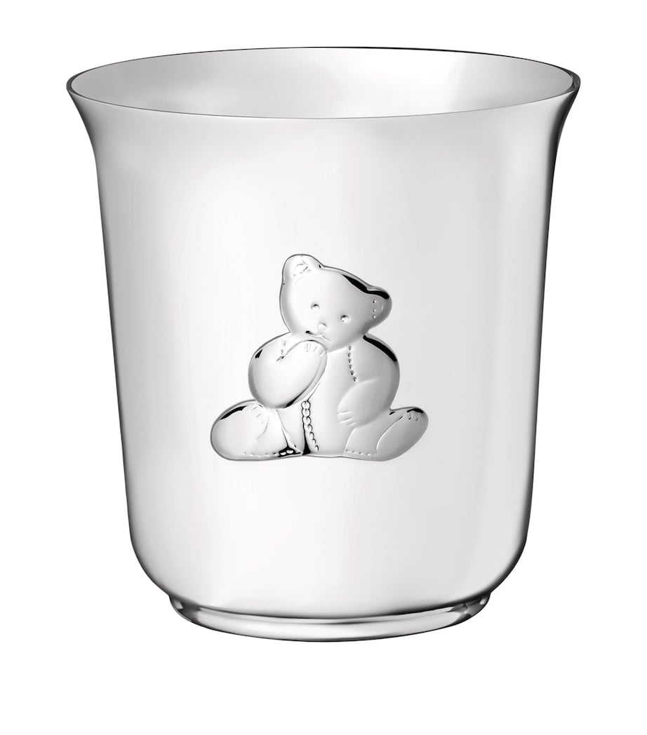 Christofle Charlie Bear silver-plated baby cup 7.5cm - British product