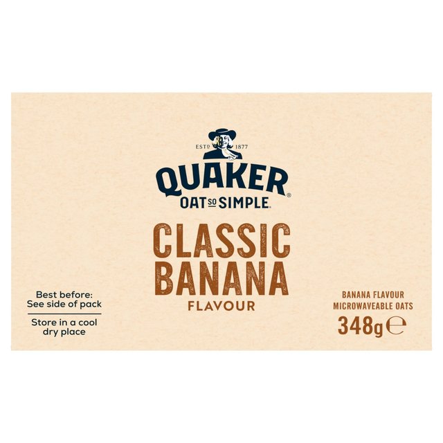 Quaker Oat So Simple Banana Porridge Cereal Sachets   10 per pack GOODS M&S   