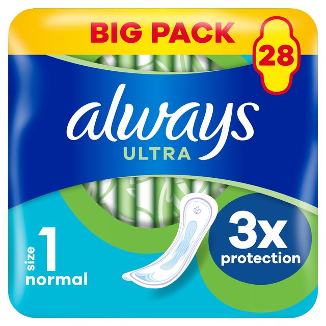 Always Sanitary Towels Ultra Normal (Size 1)   28 per pack GOODS M&S   