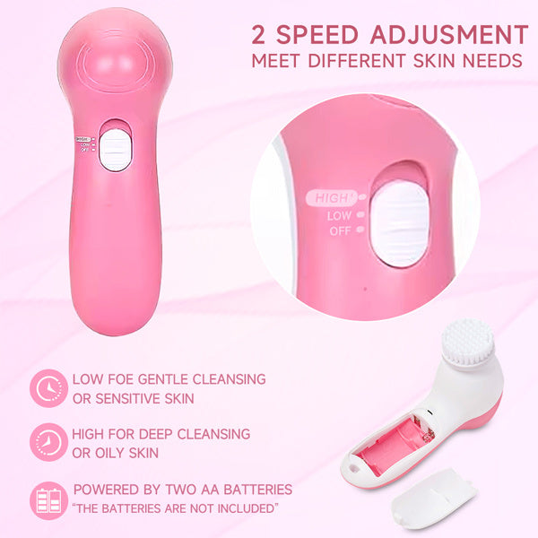 Livingandhome 7-in-1 Facial Cleansing Brush Set, UK version
