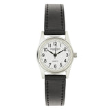 Constant ladies watch with white dial and black strap (British brand)