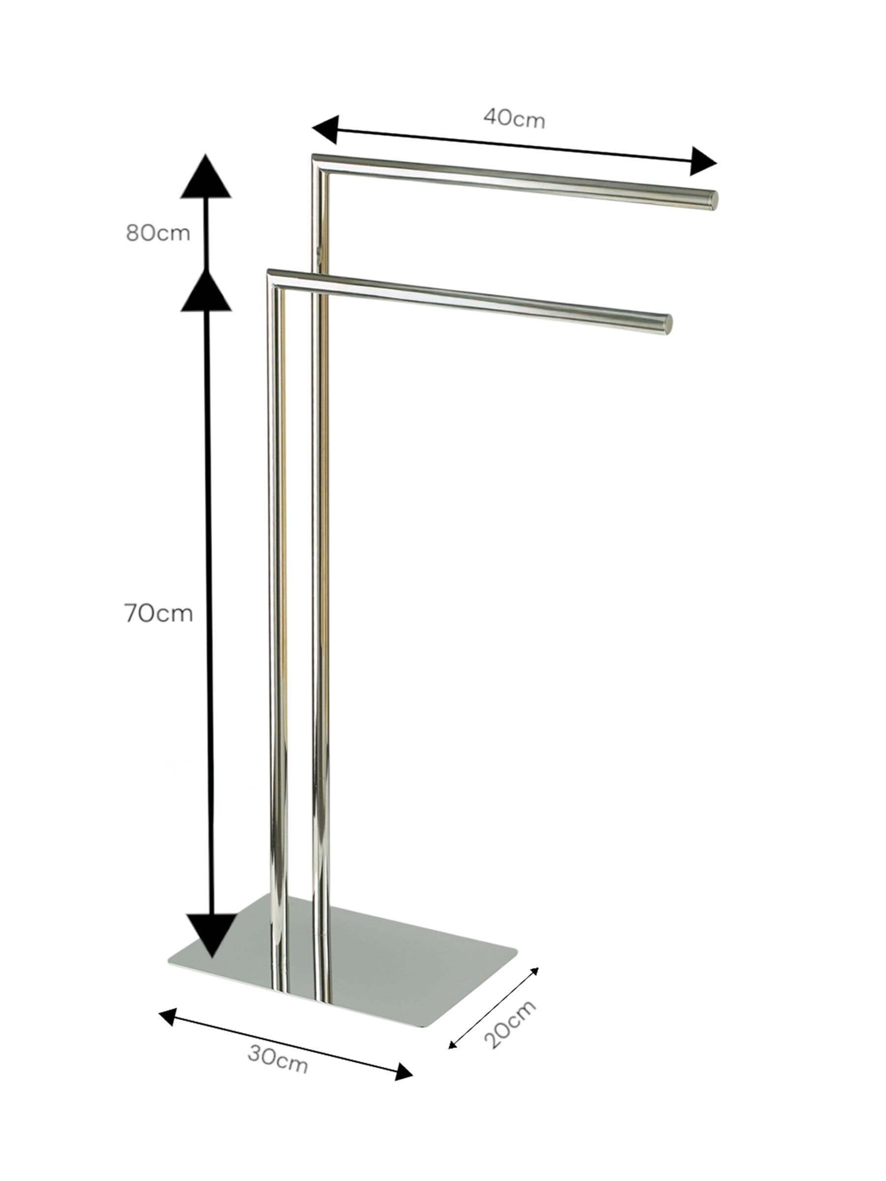 Showerdrape Stamford Double Freestanding Towel Stand 81cm (British brand)
