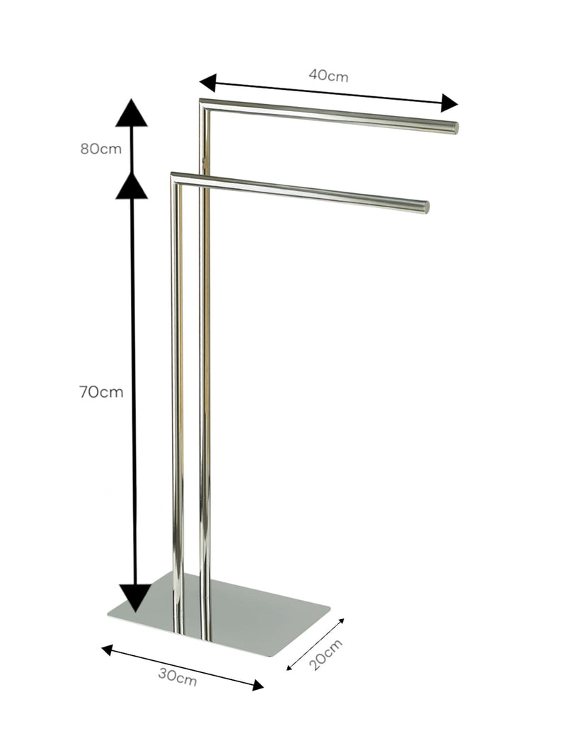 Showerdrape Stamford Double Freestanding Towel Stand 81cm (British brand)