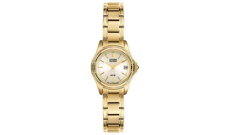 Citizen ladies Eco-Drive gold tone watch 27mm - British product