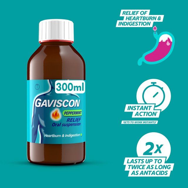 Gaviscon Liquid Heartburn & Indigestion Peppermint   300ml GOODS M&S   