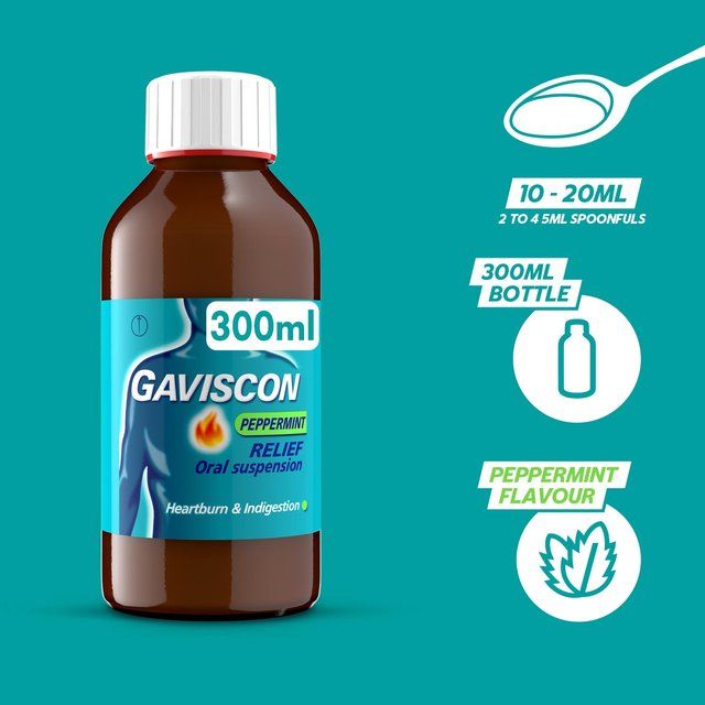 Gaviscon Liquid Heartburn & Indigestion Peppermint   300ml GOODS M&S   