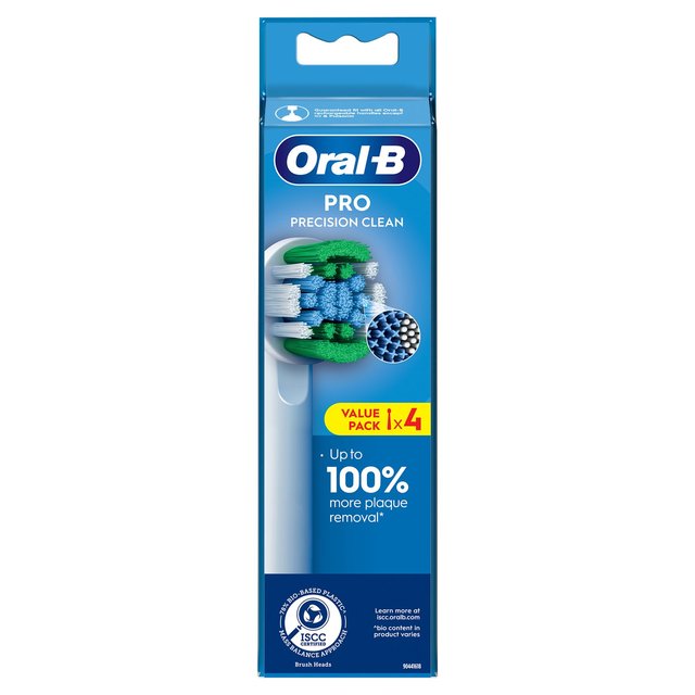 Oral-B Toothbrush Heads Precision Clean   4 per pack