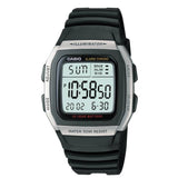 Casio Power LCD digital watch black resin strap (British brand)