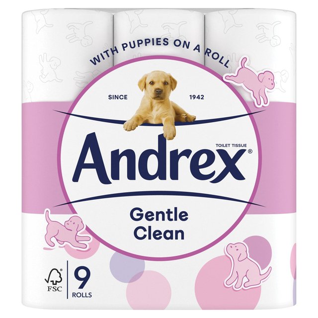 Andrex Gentle Clean Toilet Roll   9 per pack GOODS M&S   