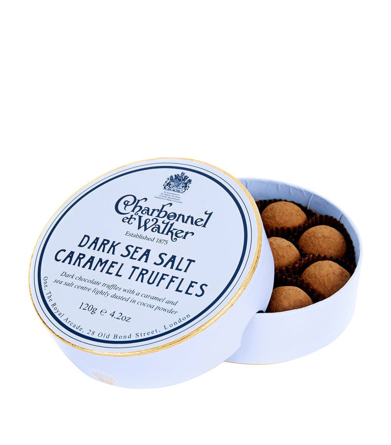 Charbonnel et Walker dark sea salt caramel truffles 120g - British product