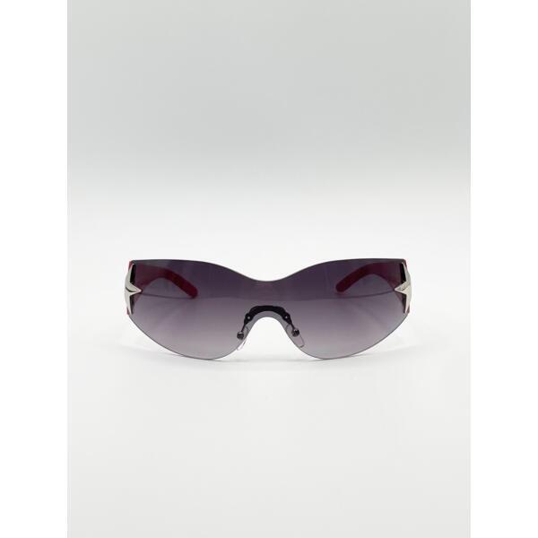SVNX wrap around racer sunglasses in pink - British product