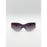 SVNX wrap around racer sunglasses in pink - British product