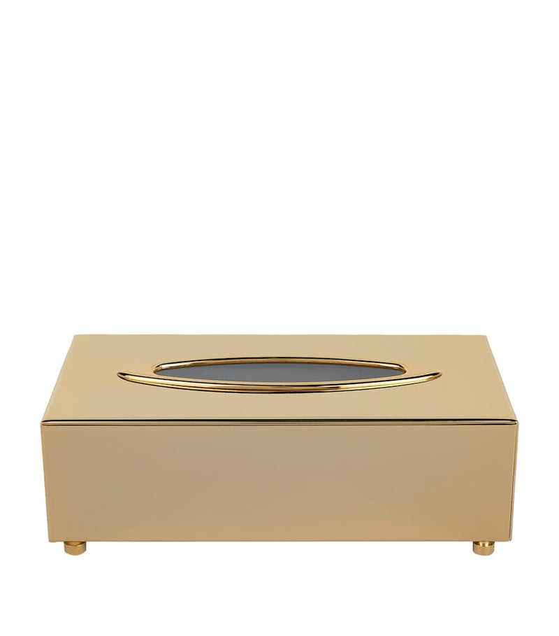 Zodiac gold-plated tissue box (British brand)