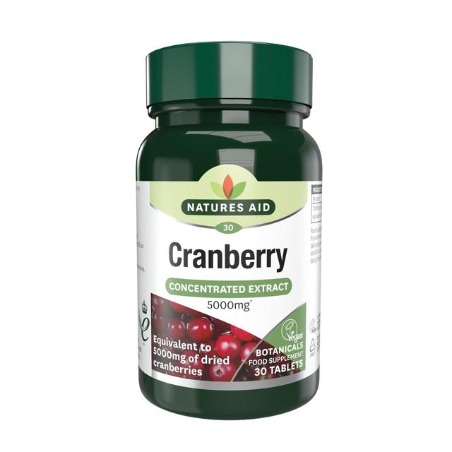 Natures Aid Cranberry Supplement Tablets 5000mg    30 per pack GOODS M&S   