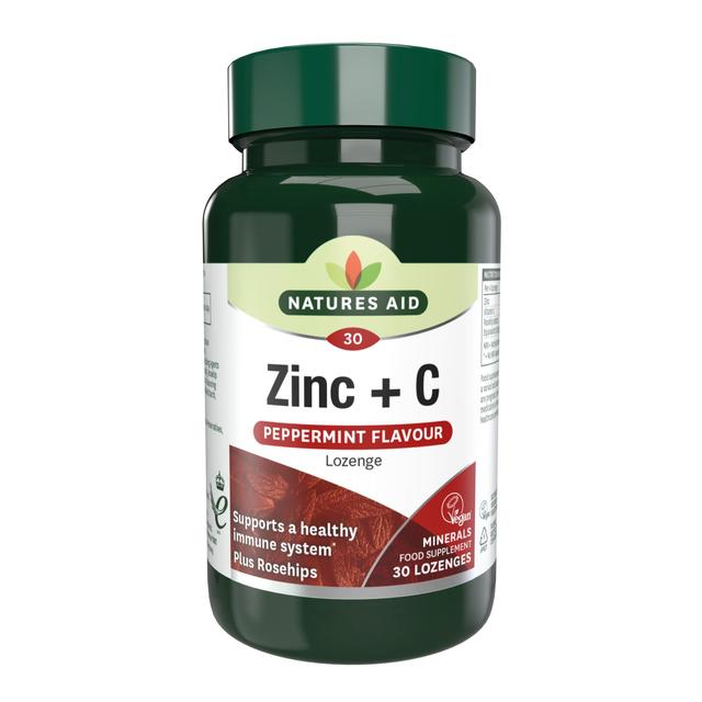 Natures Aid Zinc + C Supplement Lozenges    30 per pack GOODS M&S   