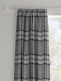 Catherine Lansfield grey Kelso check curtains 167x182cm, imported from the UK