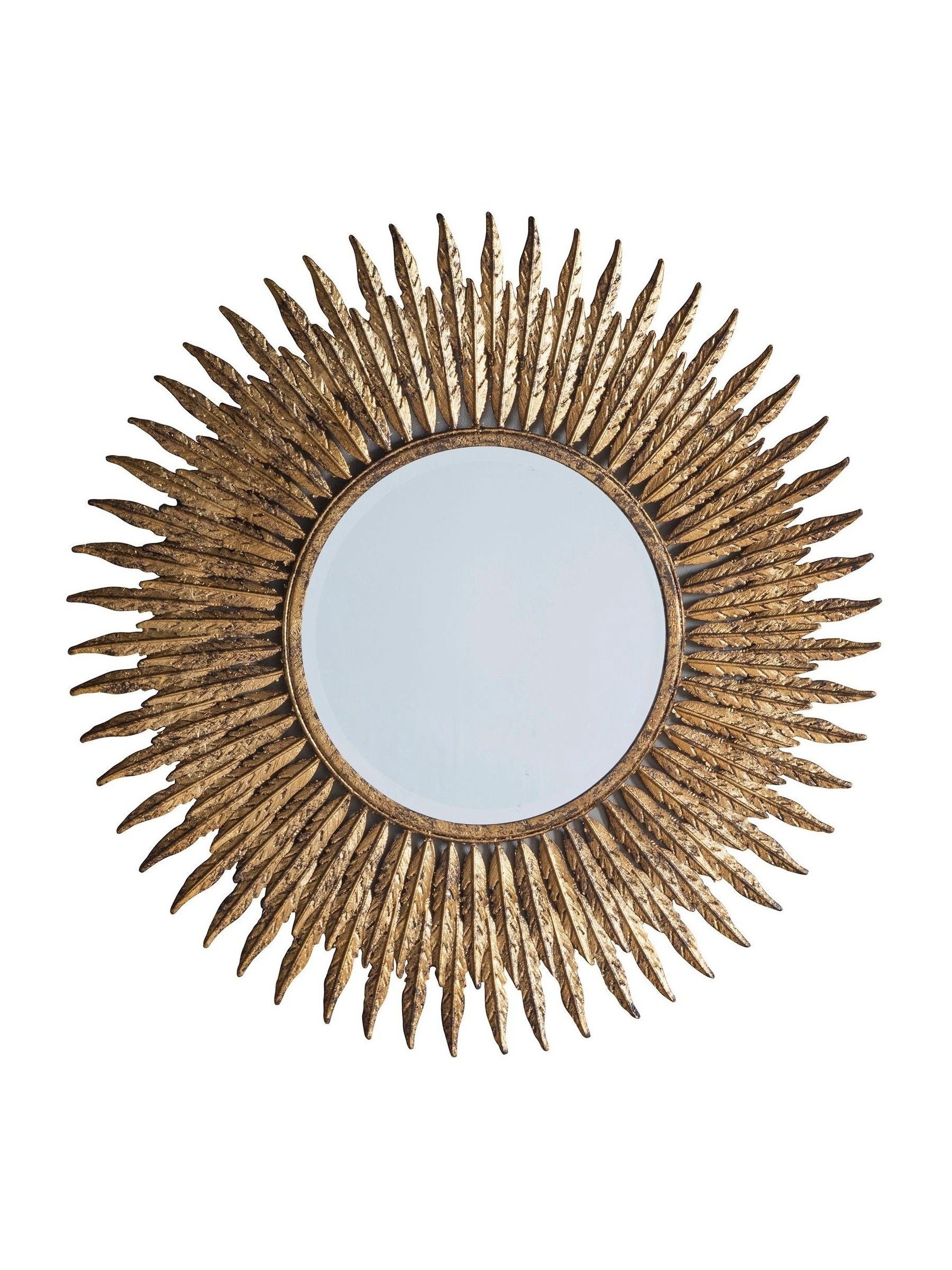 Gallery Home gold quill starburst wall mirror 62cm, UK version