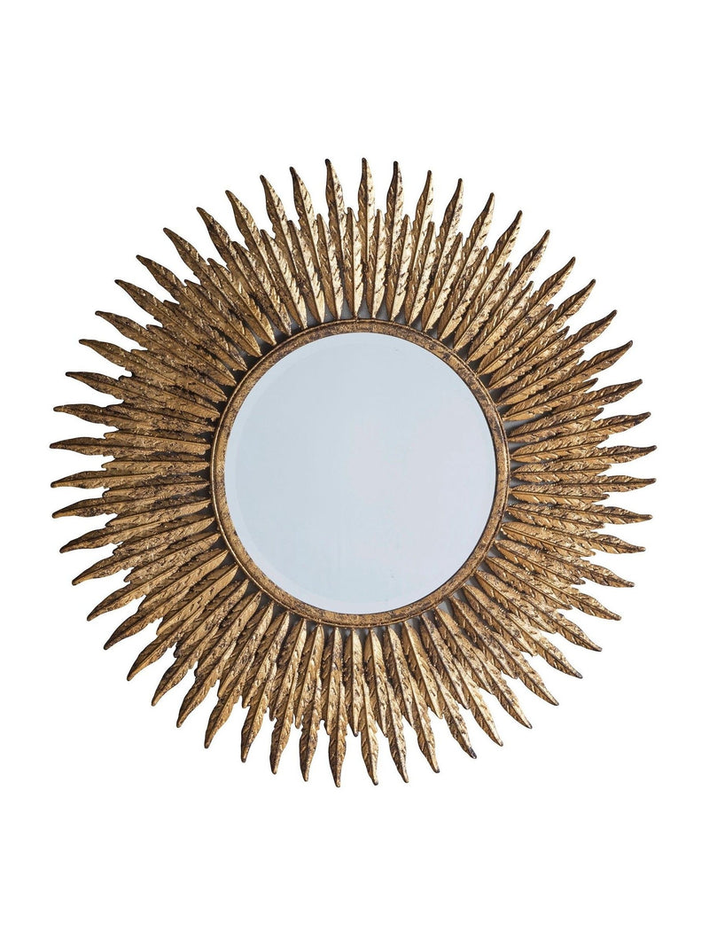 Gallery Home gold quill starburst wall mirror 62cm, UK version