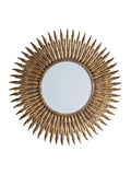 Gallery Home gold quill starburst wall mirror 62cm, UK version