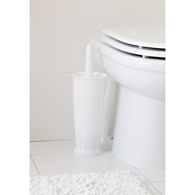 Addis Closed Toilet Brush Set White GOODS M&S   