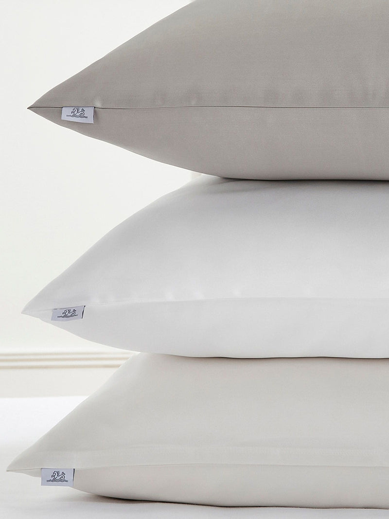 Bedeck of Belfast Cream Mulberry Silk pillowcase, UK version