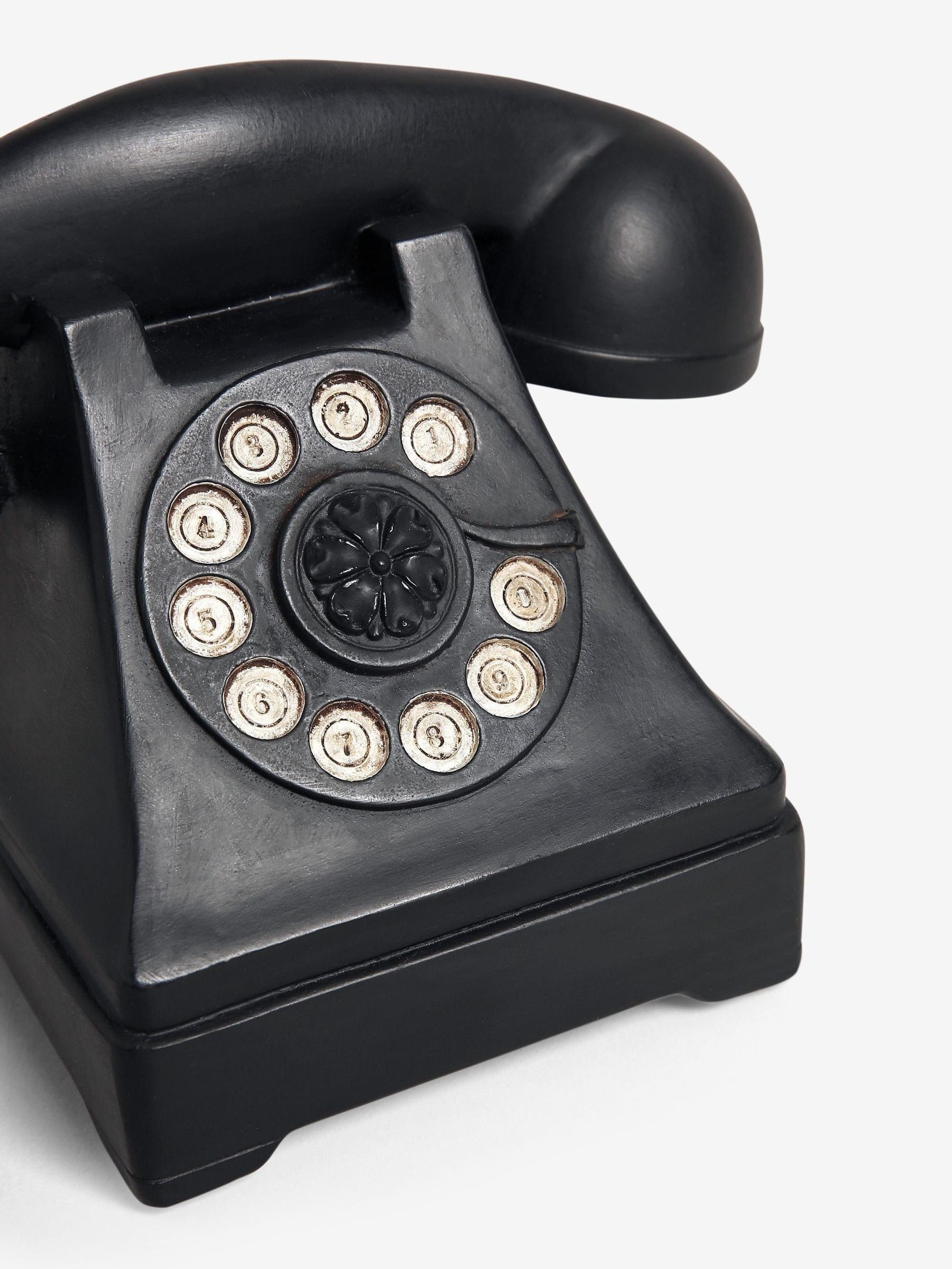 Black telephone ornament - British product