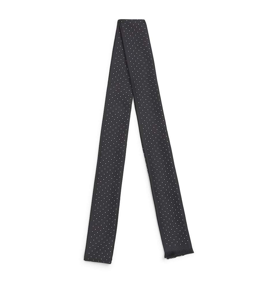 TOM FORD silk polka-dot scarf luxury accessory - British product