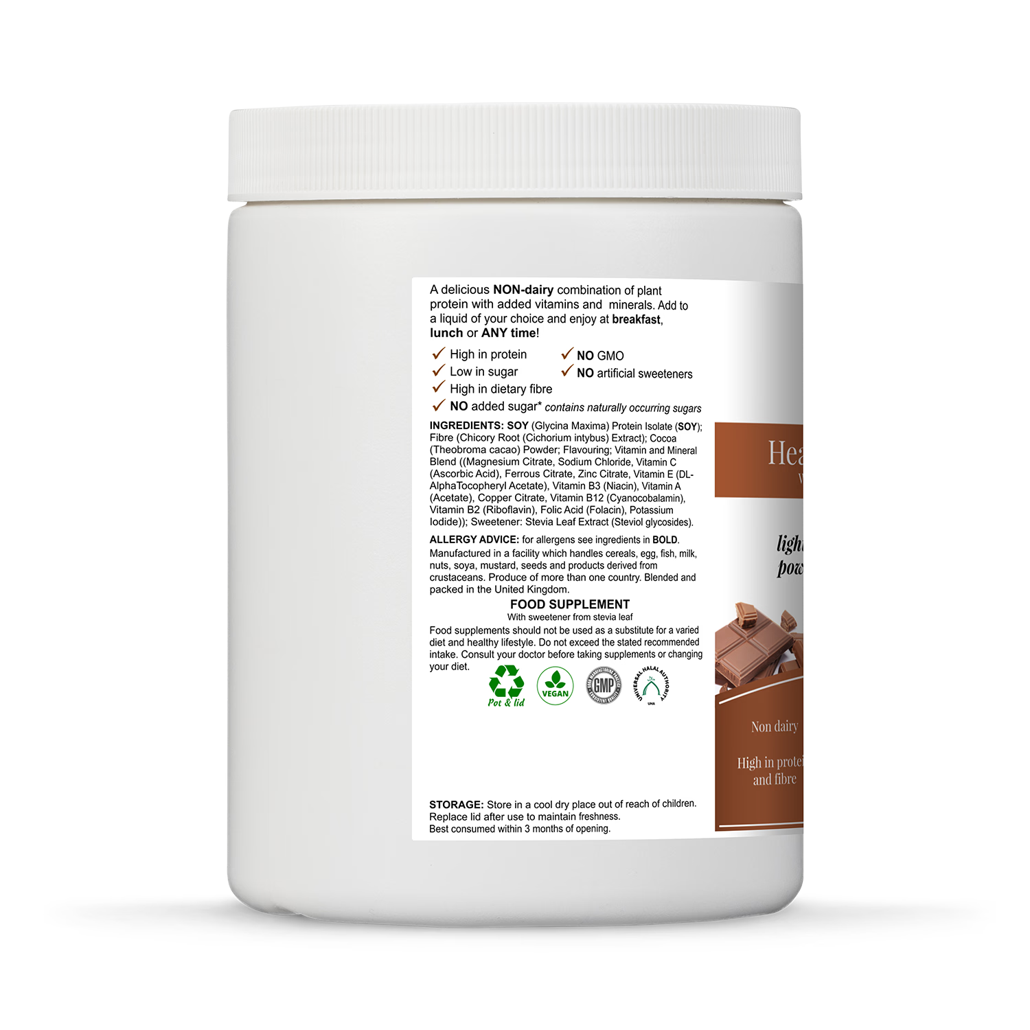 InfiniVit healthy meal shake chocolate 300g, UK version