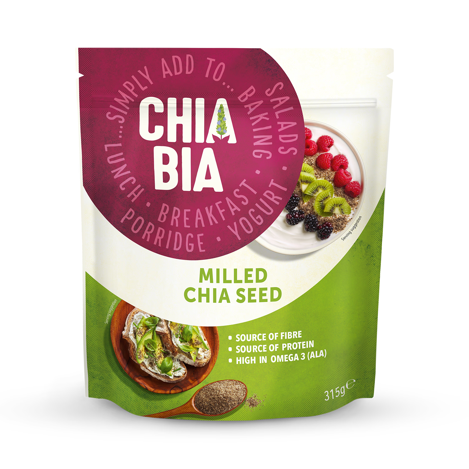 Chia Bia milled chia seed 315g - British product