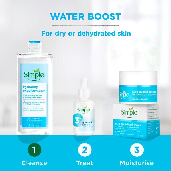 Simple Sensitive Skin Water Boost Micellar Cleansing Water GOODS Superdrug   