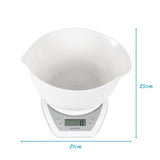 Salter Digital Kitchen Scales with Dual Pour Mixing Bowl White GOODS M&S   