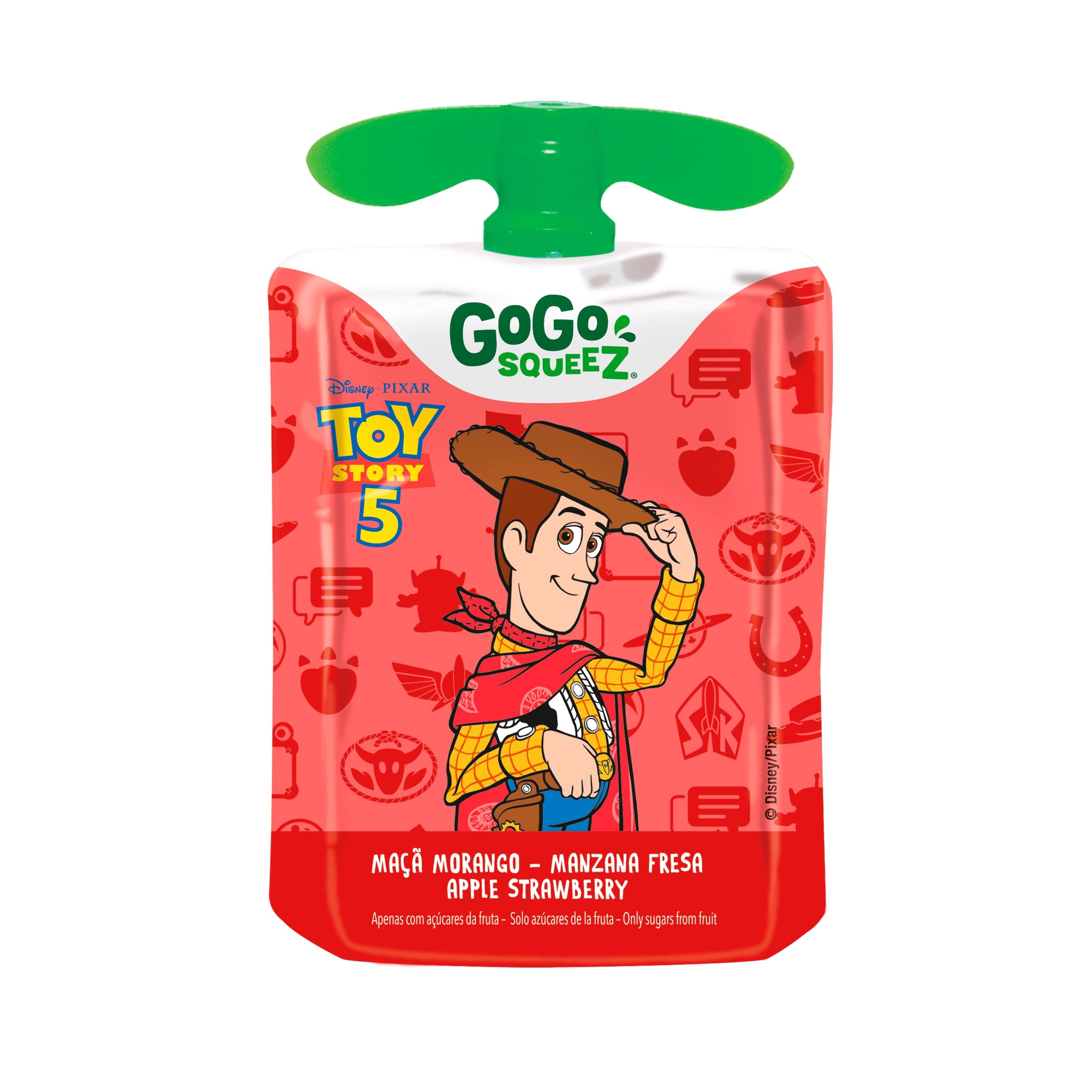 GoGo Squeez apple strawberry smoothie pouch 4x90g, UK version