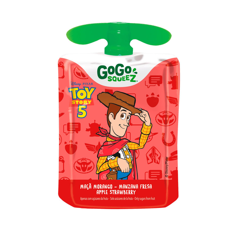 GoGo Squeez apple strawberry smoothie pouch 4x90g, UK version
